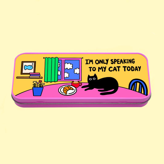 Speaking To My Cat - Pencil Tin