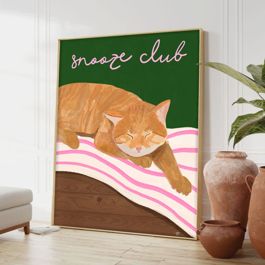 Snooze Club Print