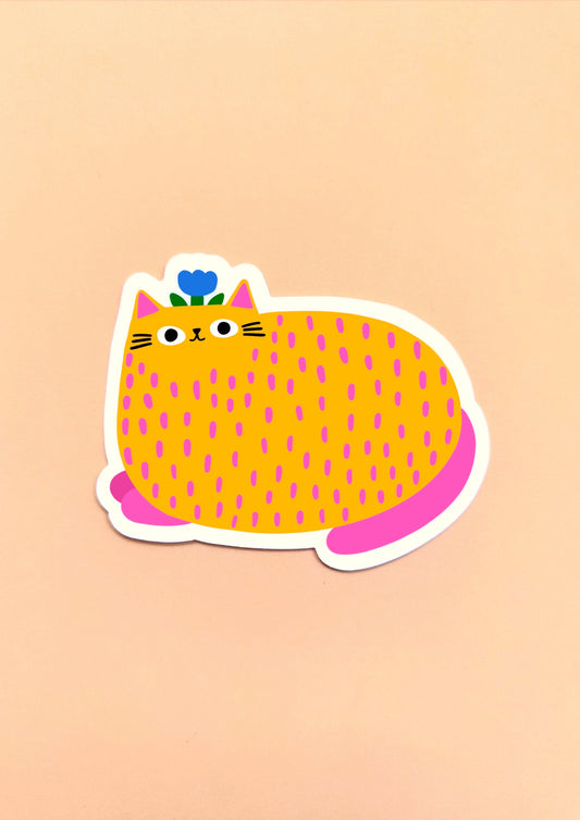 Yellow Cat sticker